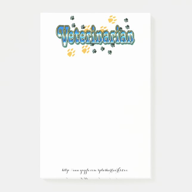 "Veterinarian" Post-it Notes (Front)
