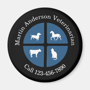 Veterinarian Promotional Bulk Business Magnets