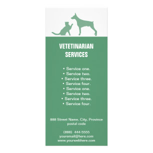 Veterinarian Services Dog and Cat rack card