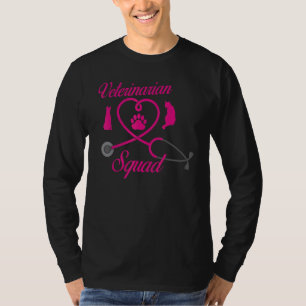 Veterinarian Squad Vet Tech Veterinary 3 T-Shirt