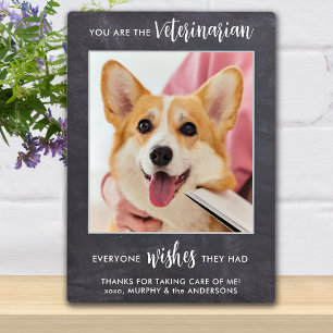 Veterinarian Thank You Personalised Pet Dog Photo Plaque