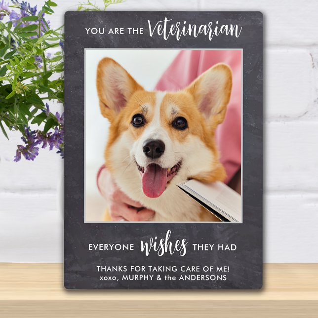 Veterinarian Thank You Personalised Pet Dog Photo Plaque (Creator Uploaded)