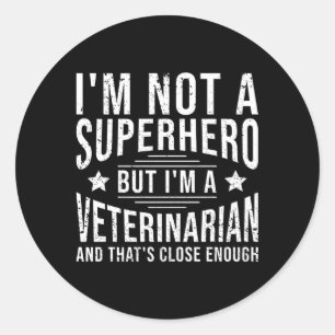 Veterinarian Vet Veterinary Classic Round Sticker