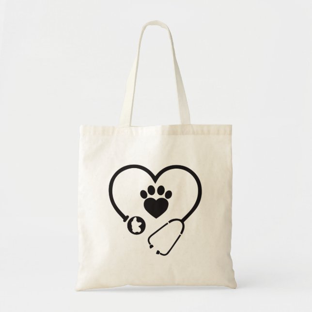 Veterinarian Veterinary Tech Vet Tote Bag (Front)