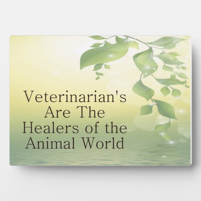 Veterinarians Plaque (Front)