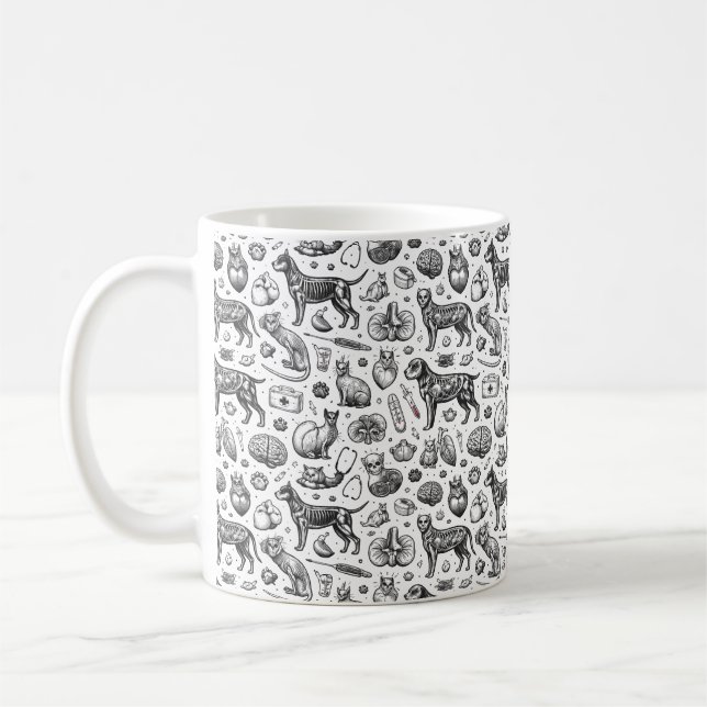 Veterinary Animal Anatomy | Happy Doctor’s Day Coffee Mug (Left)