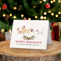 Veterinary Animal Clinic Pet Business Christmas
