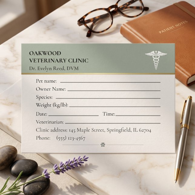 Veterinary Appointment Card DVM Clinic Editable (Custom Veterinary Appointment Card DVM Clinic Editable
)