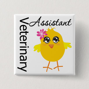 Veterinary Assistant 15 Cm Square Badge