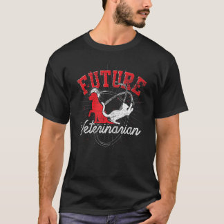 Veterinary Assistant Future Veterinarian Animal  V T-Shirt