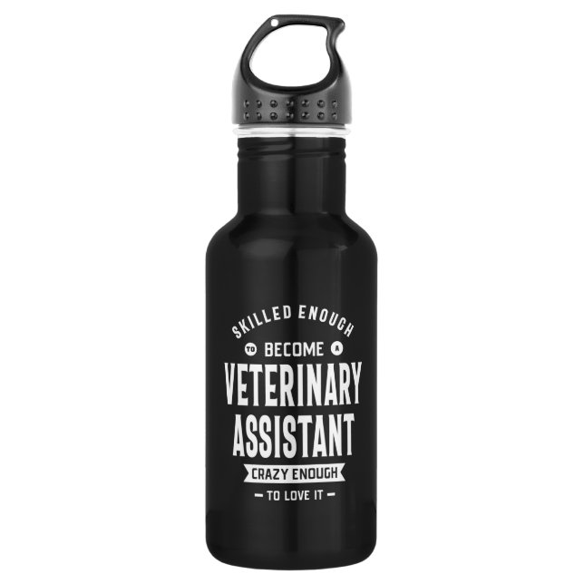 Veterinary Assistant Job Title Gift 532 Ml Water Bottle (Front)