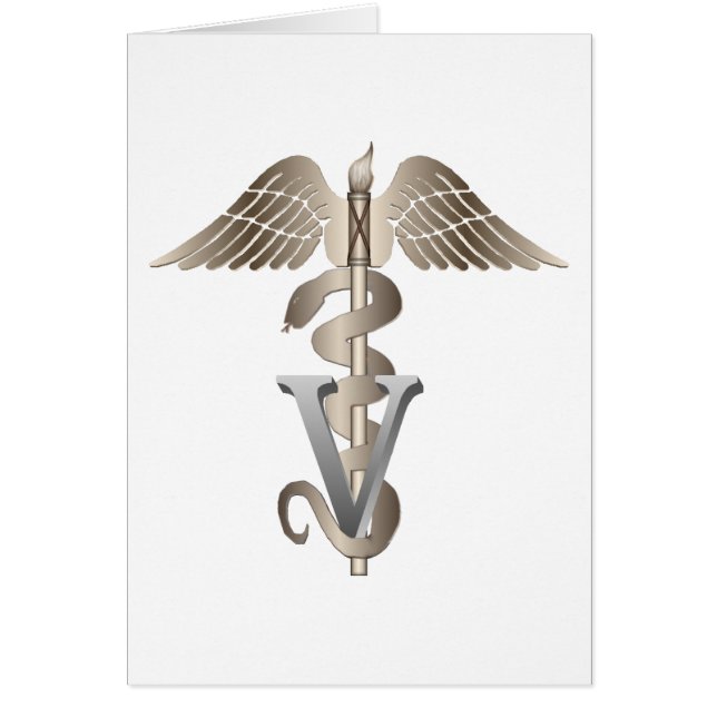 Veterinary Caduceus (Front)