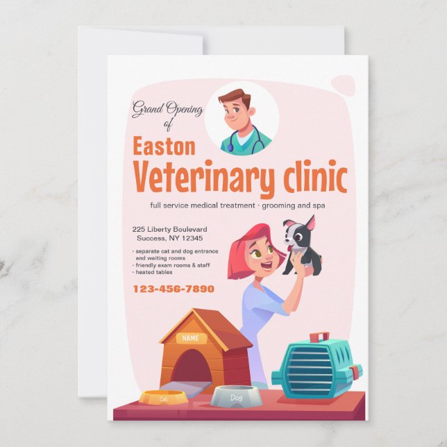 Veterinary Clinic Announcement (Front)