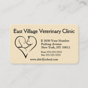 Veterinary Clinic Appointment  Back Business Card