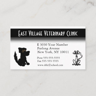 Veterinary Clinic Appointment  Back Business Card