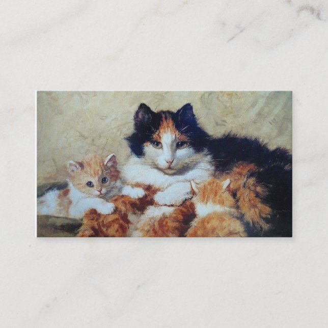 Veterinary Clinic Cat Boarding - Two Sided Business Card (Front)