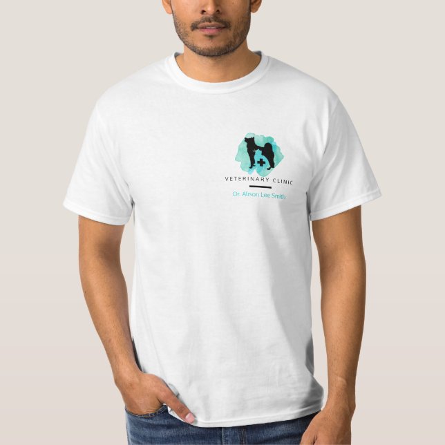 Veterinary Clinic Cross Veterinarian  T-Shirt (Front)