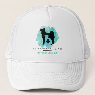Veterinary Clinic Cross Veterinarian  Trucker Hat