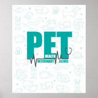 Veterinary Clinic Modern Blue Promotional