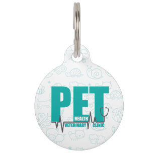 Veterinary Clinic Modern Business Pet Tag