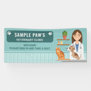 Veterinary Clinic Pet Vet Animal Hospital Welcome Banner
