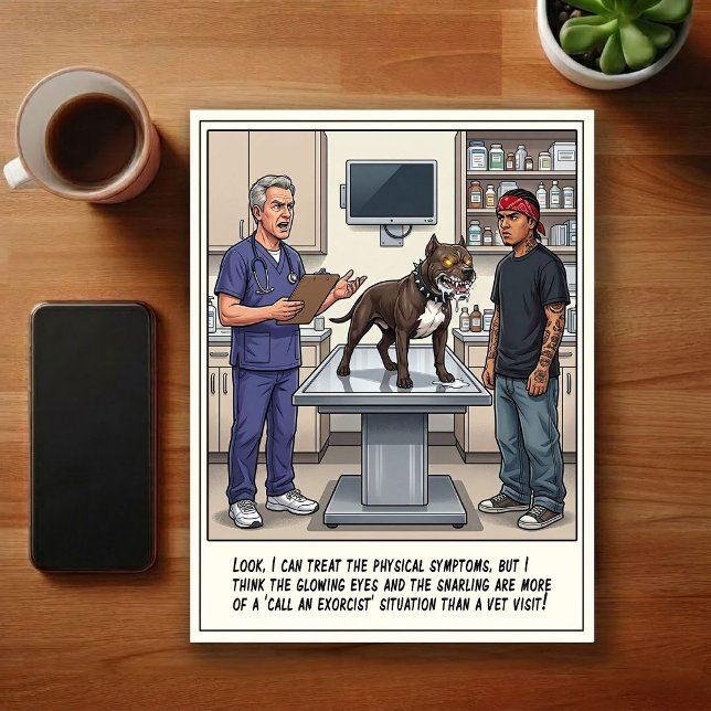 Veterinary ER Adventures Cartoon Postcard (Creator Uploaded)