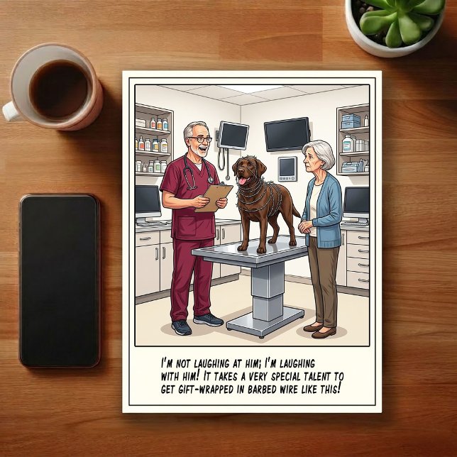 Veterinary ER Adventures Cartoon Postcard (Creator Uploaded)