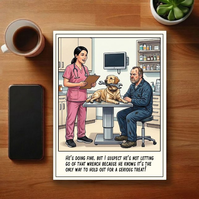 Veterinary ER Adventures Cartoon Postcard (Creator Uploaded)