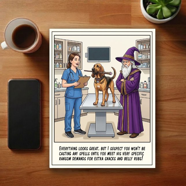 Veterinary ER Adventures Cartoon Postcard (Creator Uploaded)