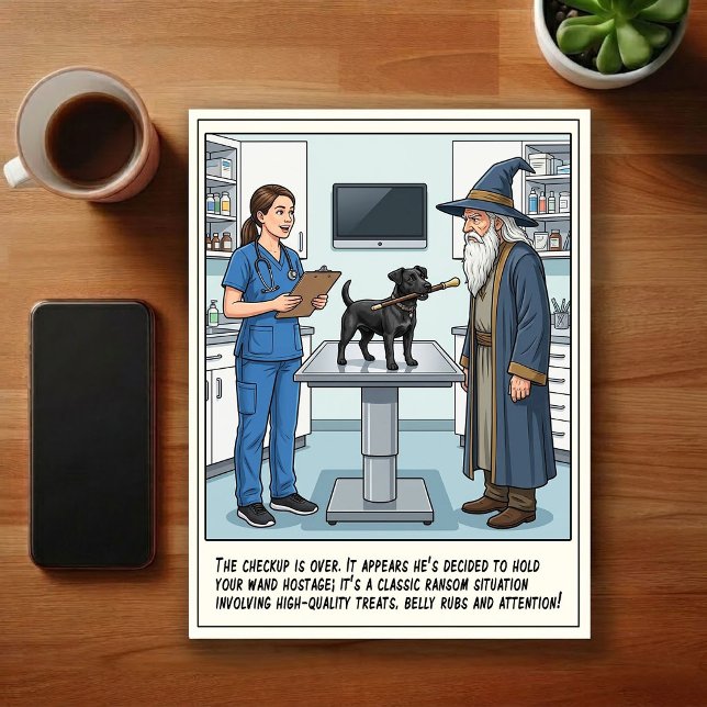 Veterinary ER Adventures Cartoon Postcard (Creator Uploaded)