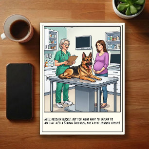 Veterinary ER Adventures Cartoon Postcard