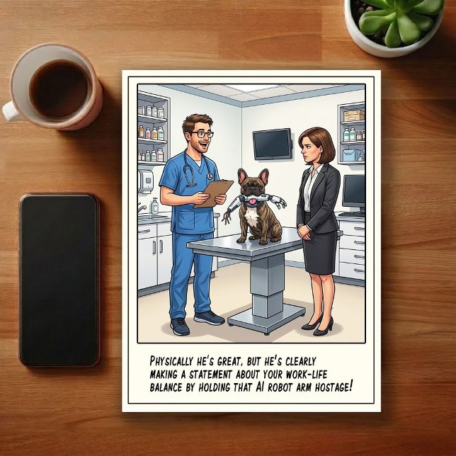 Veterinary ER Adventures Cartoon Postcard (Creator Uploaded)