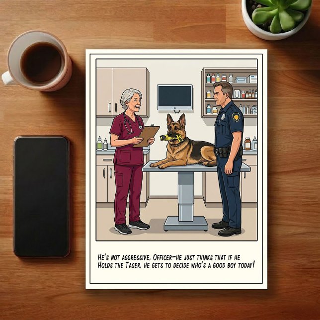 Veterinary ER Adventures Cartoon Postcard (Creator Uploaded)
