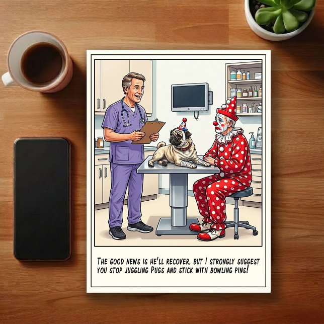 Veterinary ER Adventures Cartoon Postcard (Creator Uploaded)