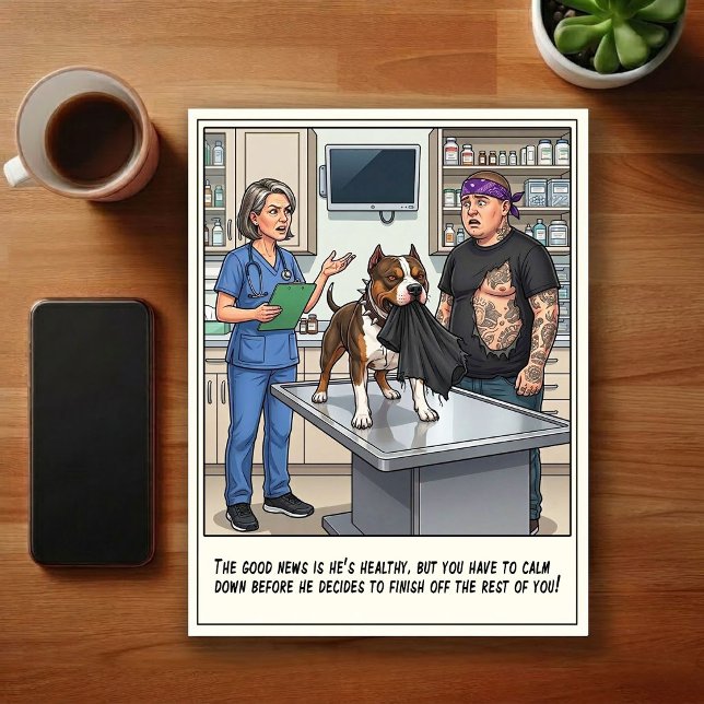 Veterinary ER Adventures Cartoon Postcard (Creator Uploaded)