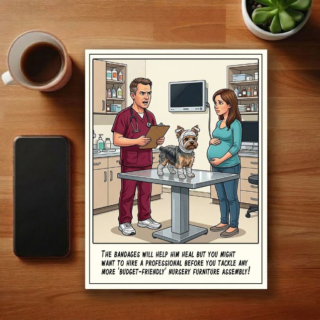 Veterinary ER Adventures Cartoon Postcard (Creator Uploaded)