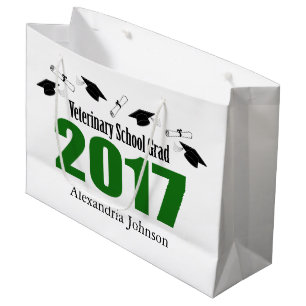 Veterinary Grad 2017 Graduation Gift Bag (Green)