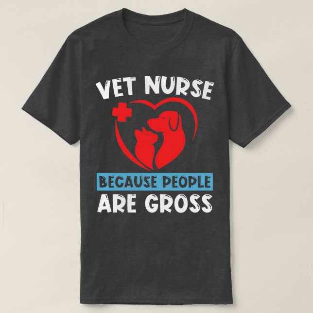 Veterinary Health Pet Animals Nurses Veterinarian  T-Shirt (Design Front)