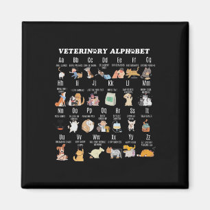 Veterinary Medicine Alphabet Vet Nurse Student Sch Magnet