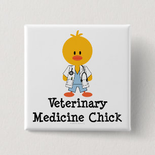 Veterinary Medicine Chick Button