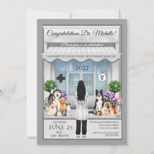 Veterinary Medicine Graduation Invitation
