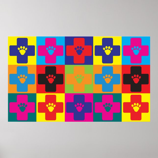 Veterinary Medicine Pop Art Poster (Front)