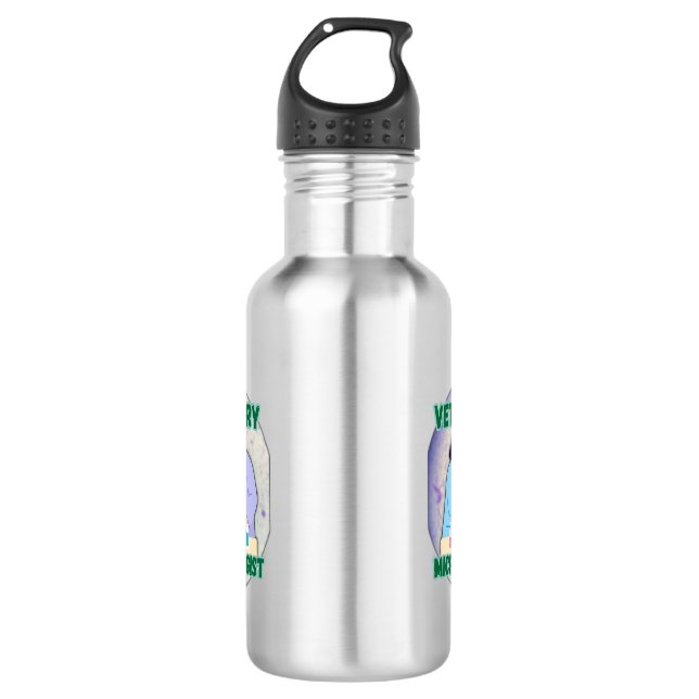 Veterinary Microbiologist – Lab Science Design 532 Ml Water Bottle (Front)