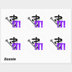 Veterinary Nailed It! Classic Round Sticker