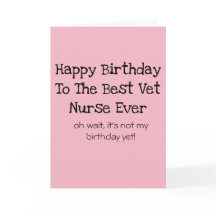 Veterinary Nurse Birthday