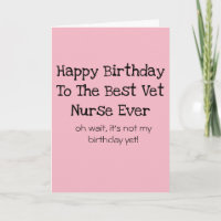Veterinary Nurse Birthday