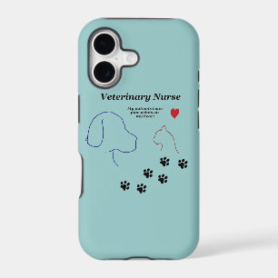 Veterinary Nurse-Paw Prints on My Heart