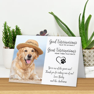 Veterinary Personalised Dog Pet Photo Veterinarian Thank You Card