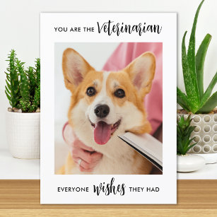 Veterinary Personalised Pet Dog Photo Veterinarian Thank You Card