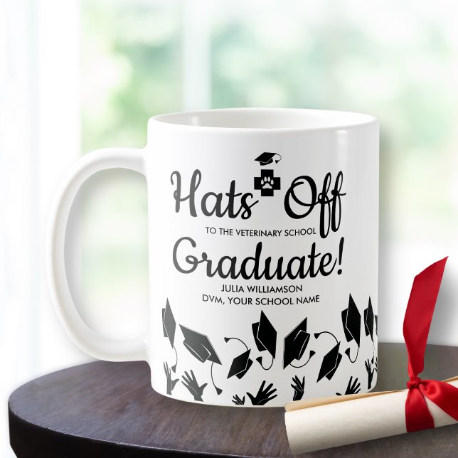 Veterinary School DVM Graduation Gift Congrats Coffee Mug (Creator Uploaded)